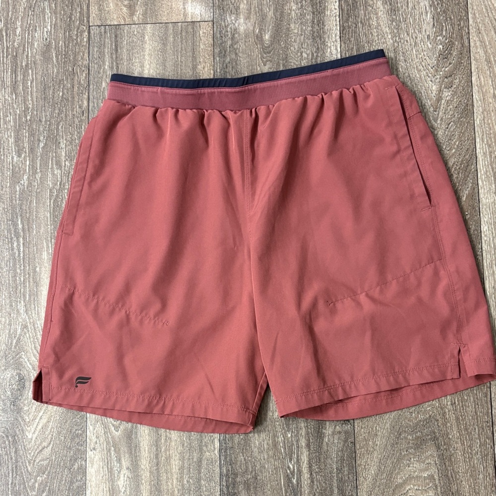 Fabletics Men's Brick Red Athletic Shorts